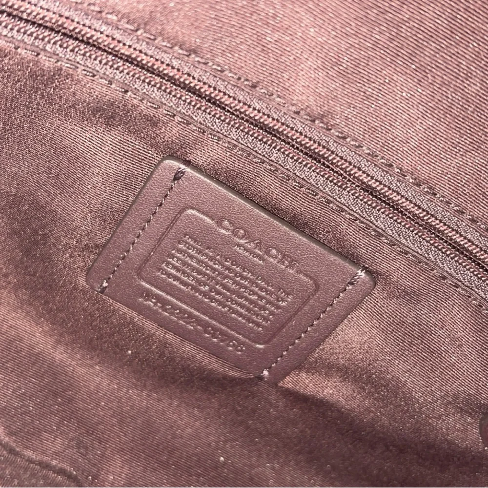 Coach Jules Burgundy Snake Print Leather Hobo Bag